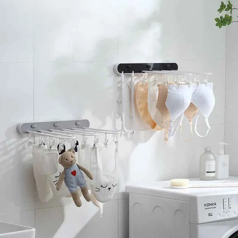 Étendoir à linge mural rabattable pour sous‑vêtements