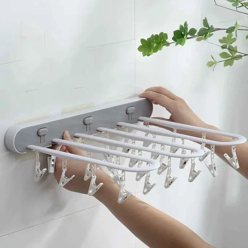 Étendoir à linge mural rabattable pour sous‑vêtements