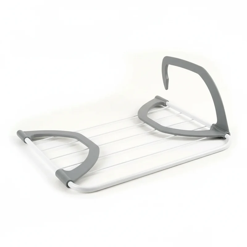 Étendoir à linge pour radiateur pliant en inox