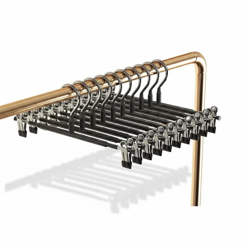 Cintre pour étendoir à linge pour pantalons inox