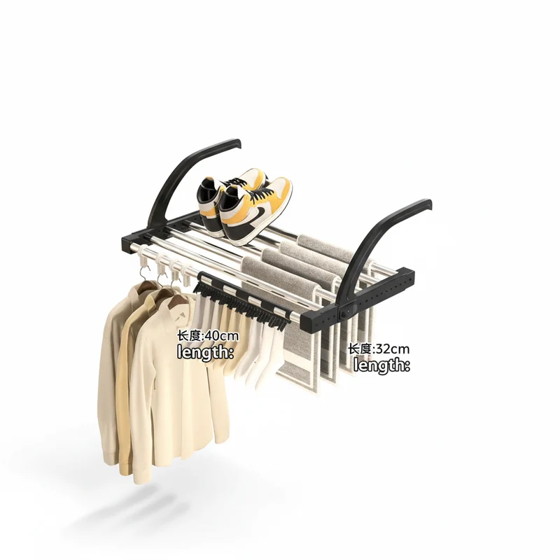 Étendoir à linge pour radiateur extensible pliable