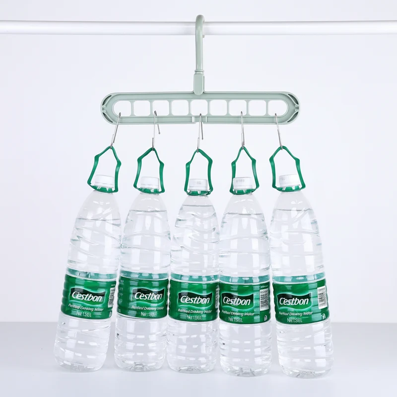Cintre pour étendoir à linge multifonction 9 trous
