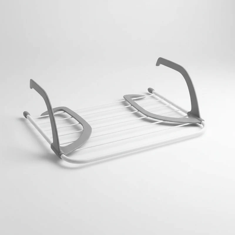 Étendoir à linge pour radiateur inox pliable