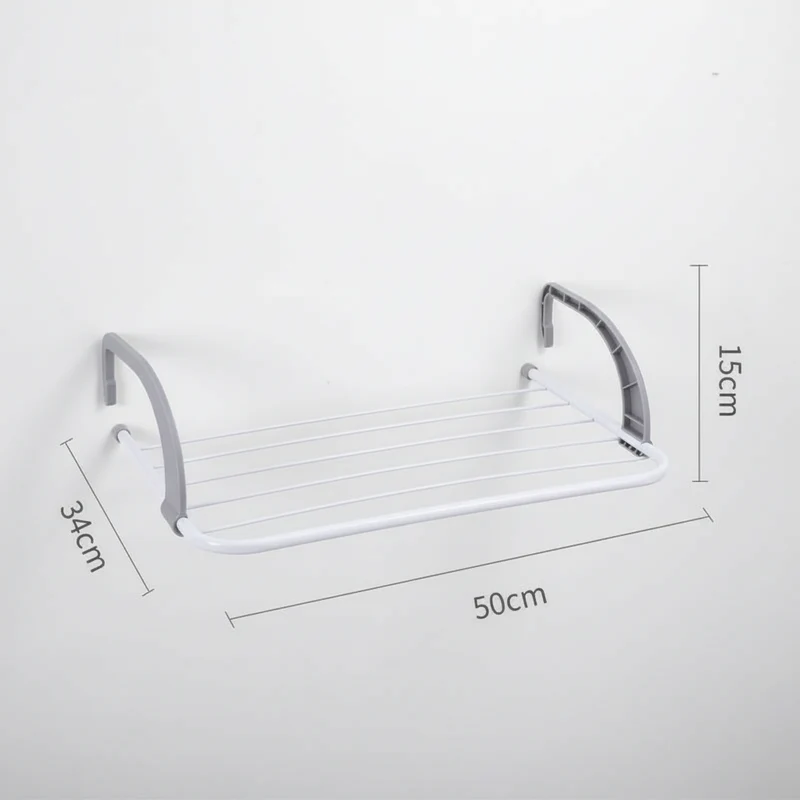 Étendoir à linge pour radiateur inox pliable