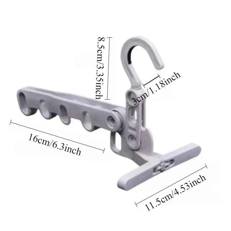 Cintre pour étendoir à linge pliable 5 trous