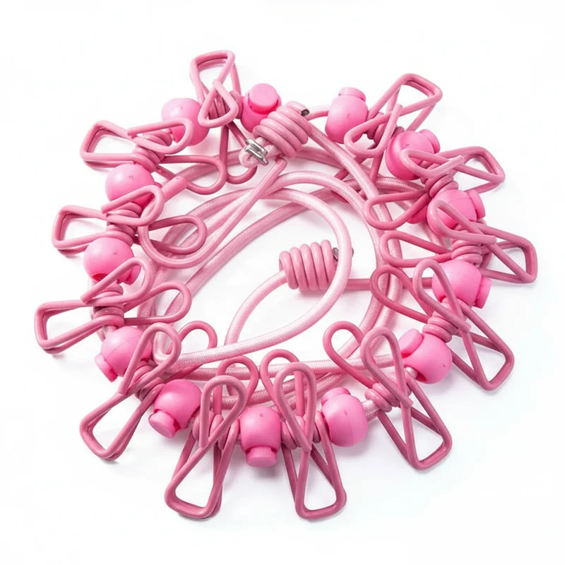 Étendoir à linge camping-car corde extensible clips