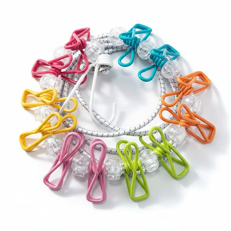 Étendoir à linge camping-car corde extensible clips