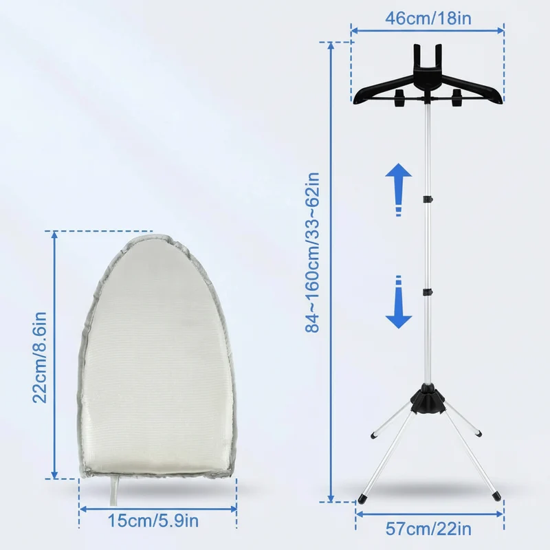Cintre pour étendoir à linge pour défroisseur pliable