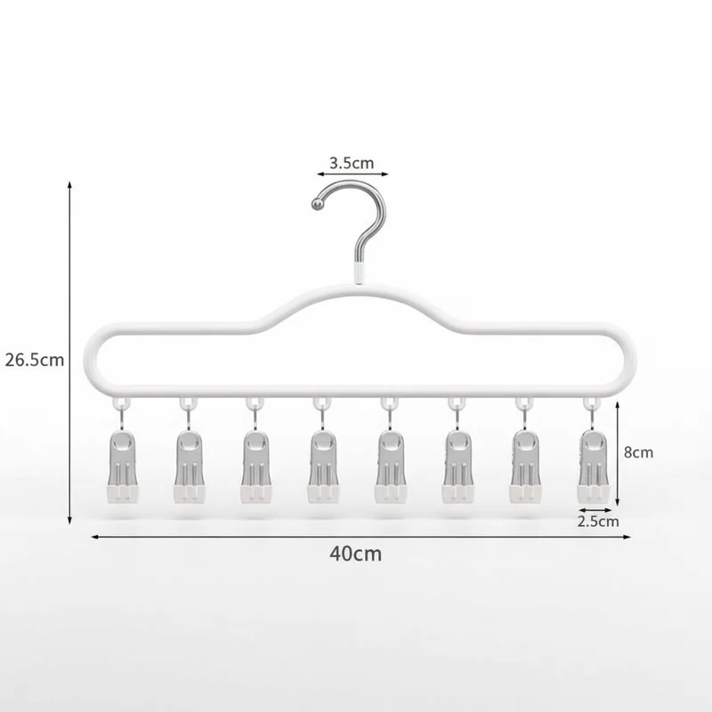 Cintre pour étendoir à linge avec pinces multiples