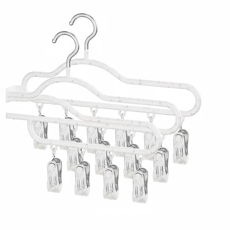 Cintre pour étendoir à linge avec pinces multiples