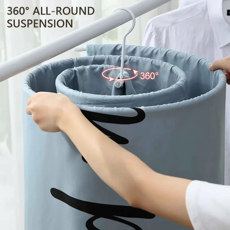 Cintre pour étendoir à linge spirale pour draps