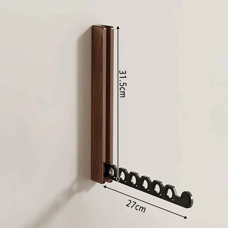 Étendoir à linge mural rabattable en bois pliable