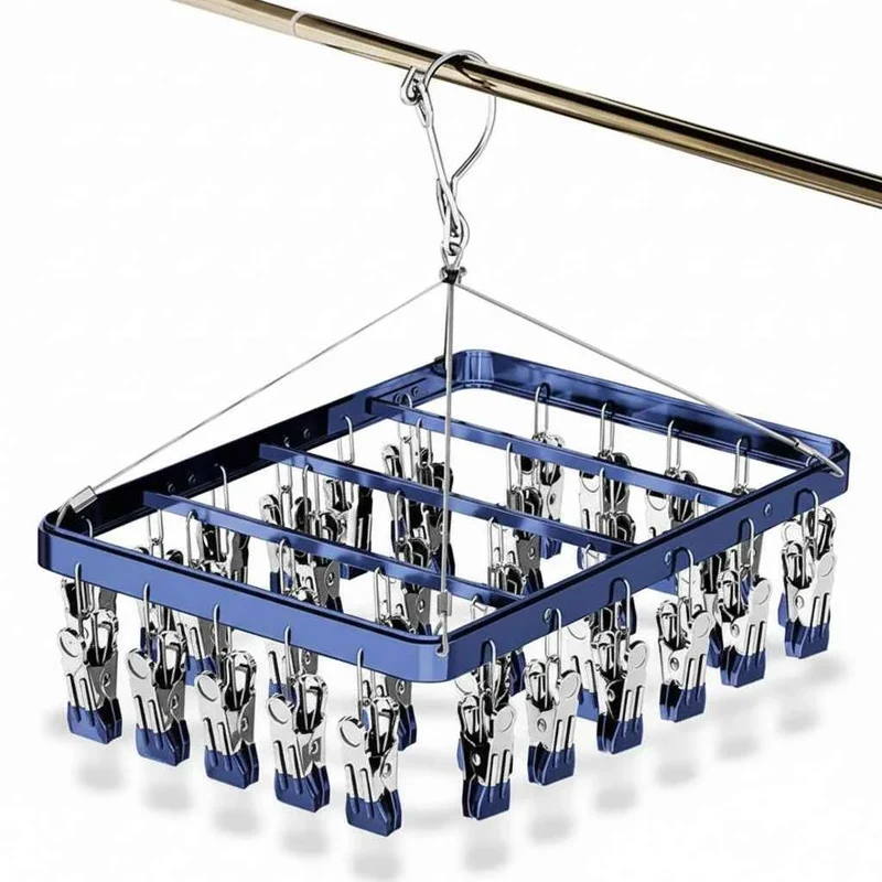 Petit étendoir à linge 36 pinces aluminium