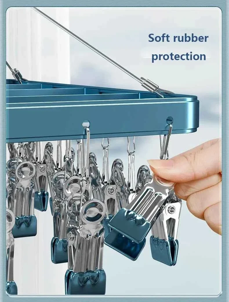 Petit étendoir à linge 36 pinces aluminium
