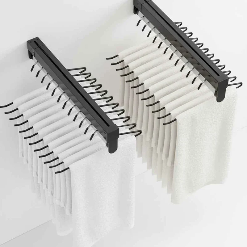Cintre pour étendoir à linge extensible tiroir