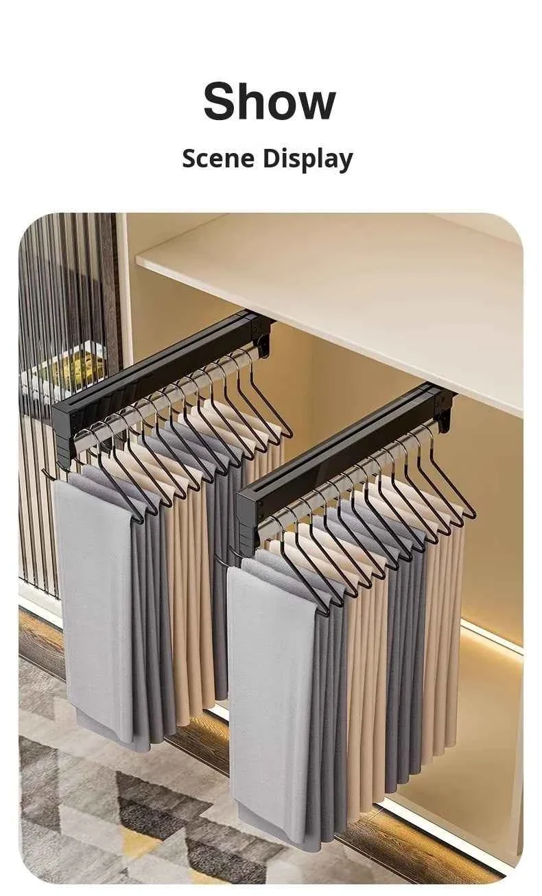 Cintre pour étendoir à linge extensible tiroir