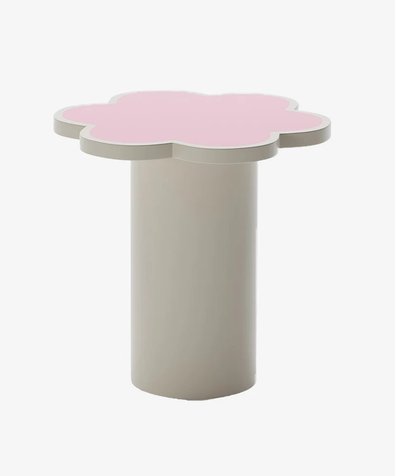 Table d appoint fleur coloris p che Flora