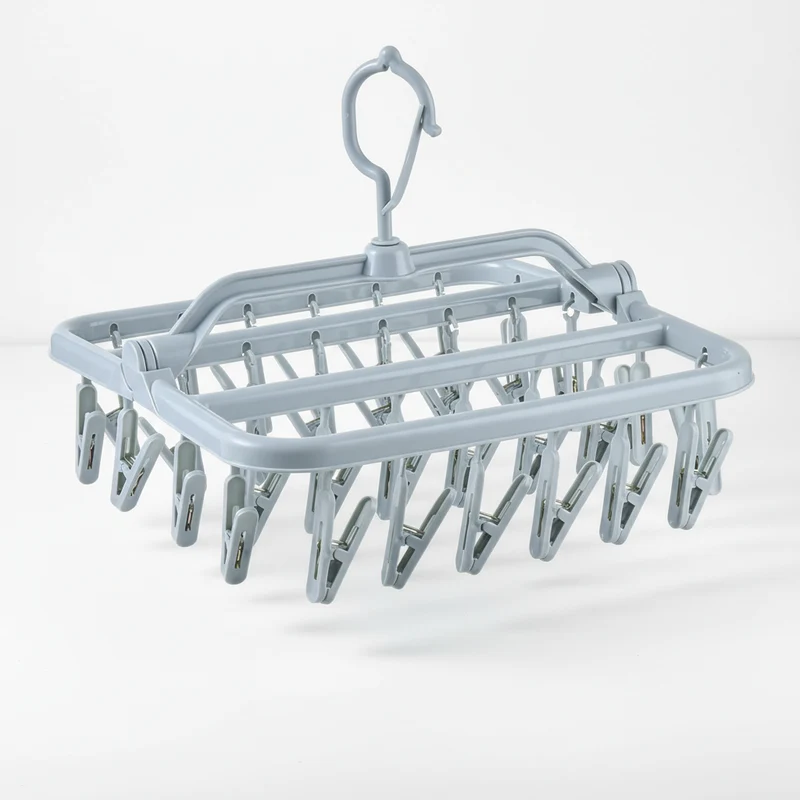 Petit étendoir à linge pliable 32 pinces
