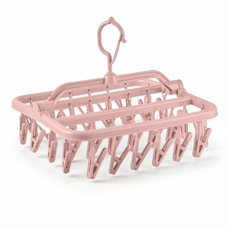 Petit étendoir à linge pliable 32 pinces