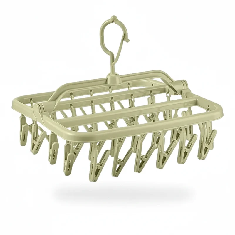 Petit étendoir à linge pliable 32 pinces