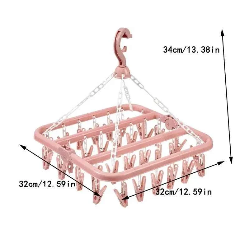 Petit étendoir à linge pliable 32 pinces