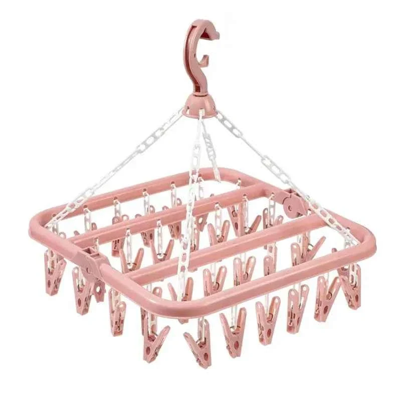Petit étendoir à linge pliable 32 pinces