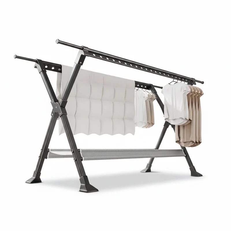 Étendoir à linge pliable inox extensible
