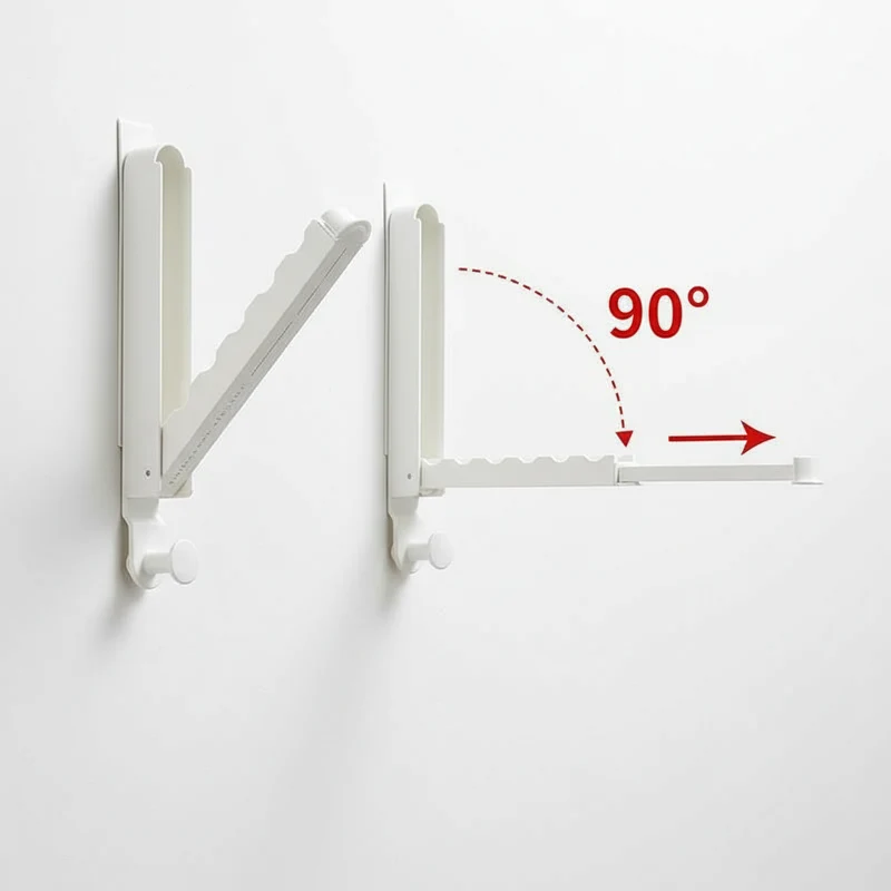 Étendoir à linge sur porte télescopique aluminium