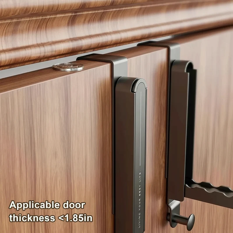 Étendoir à linge sur porte télescopique aluminium