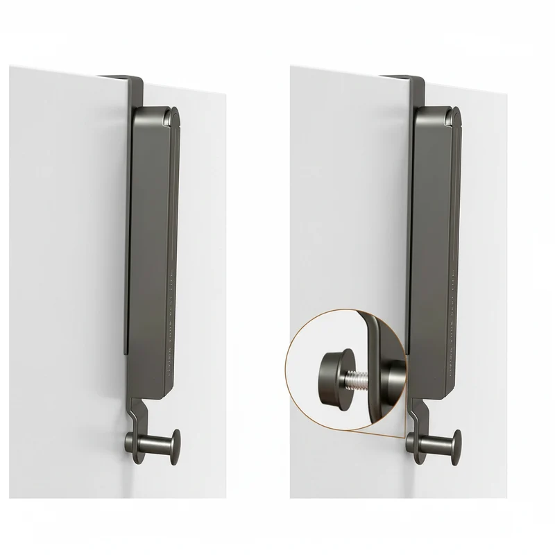 Étendoir à linge sur porte télescopique aluminium
