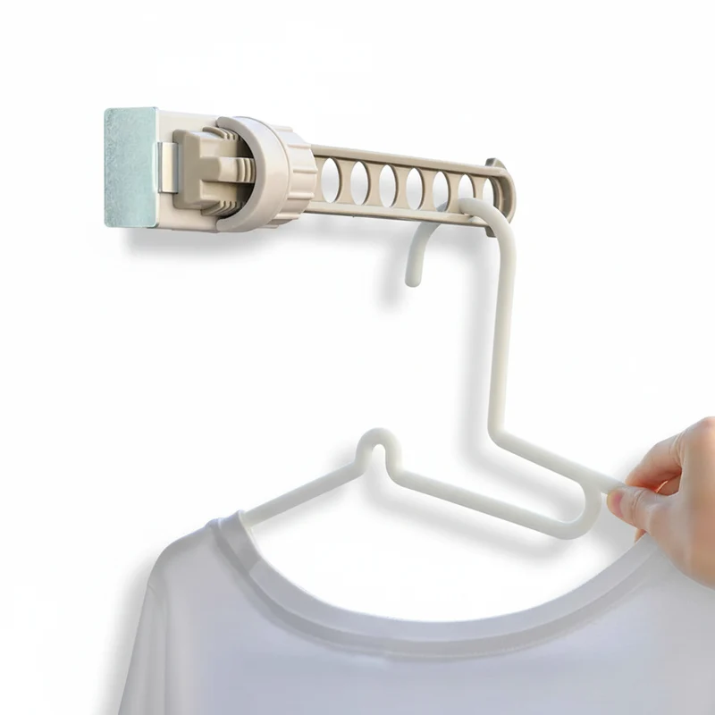 Étendoir à linge pour balcon 8 trous inox