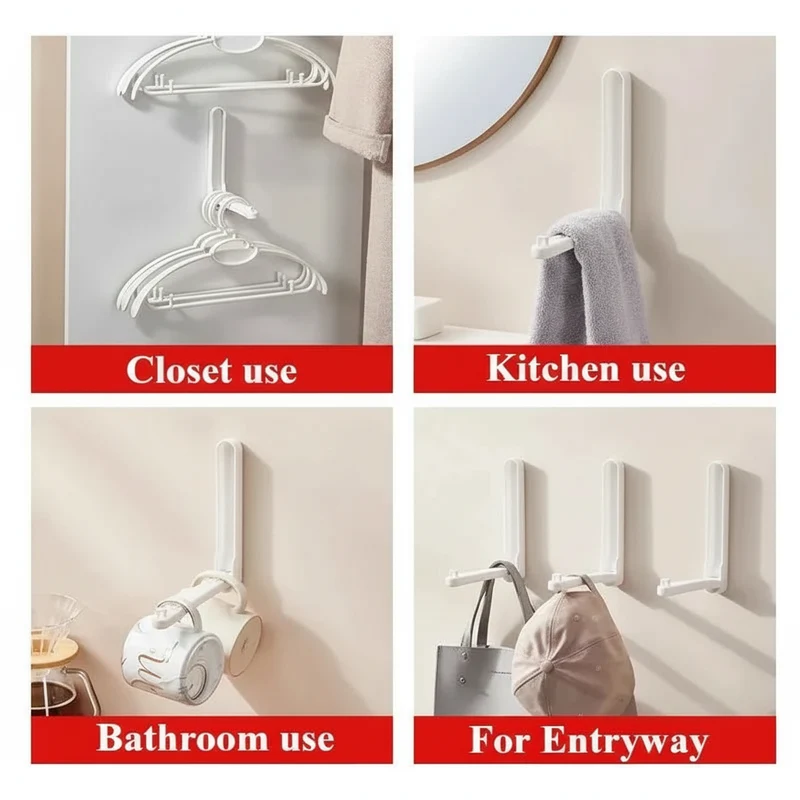 Cintre pour étendoir à linge mural pliable pp