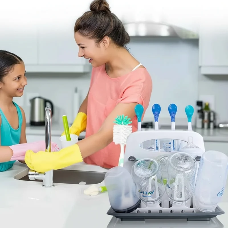 Fil pour étendoir à linge pour biberons pliable