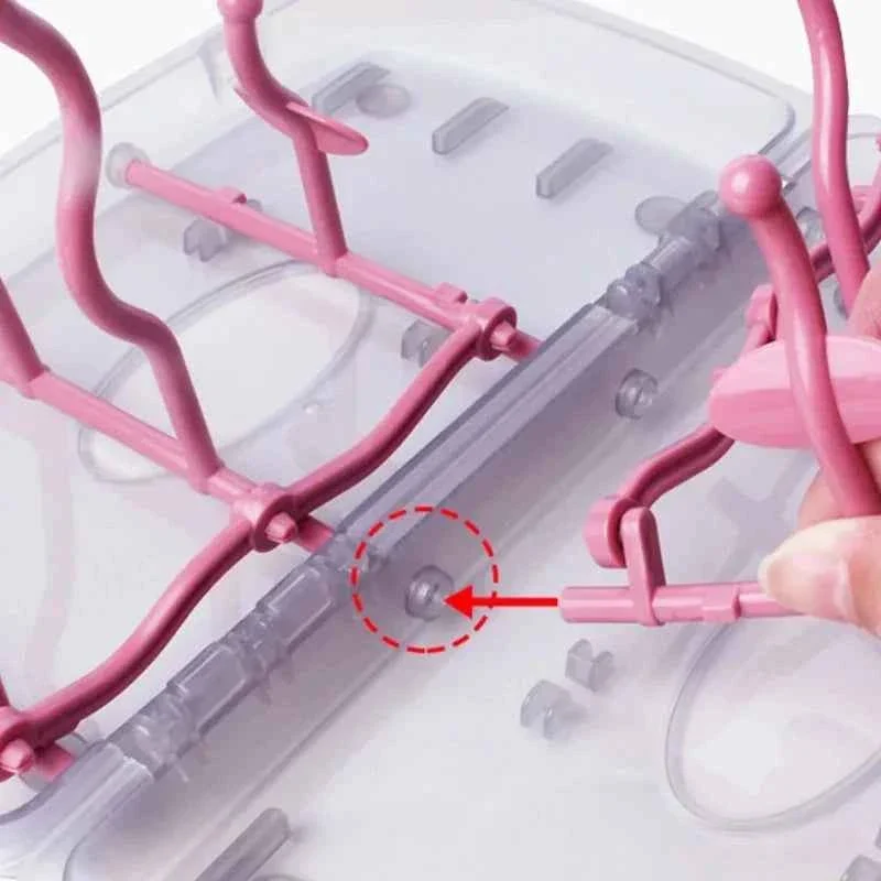 Fil pour étendoir à linge pour biberons pliable