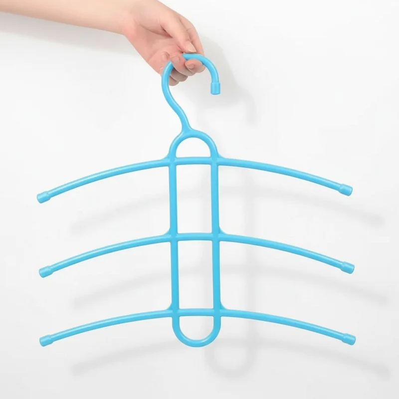 Cintre pour étendoir à linge trois niveaux gain de place
