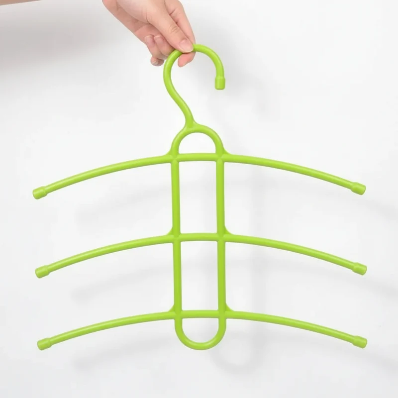 Cintre pour étendoir à linge trois niveaux gain de place
