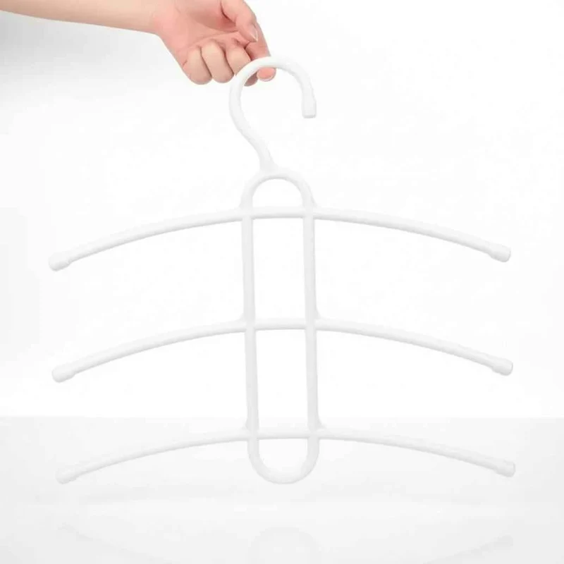 Cintre pour étendoir à linge trois niveaux gain de place