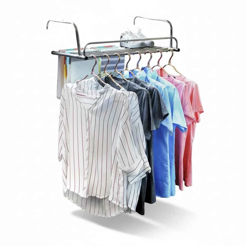 Étendoir à linge pour balcon inox rétractable