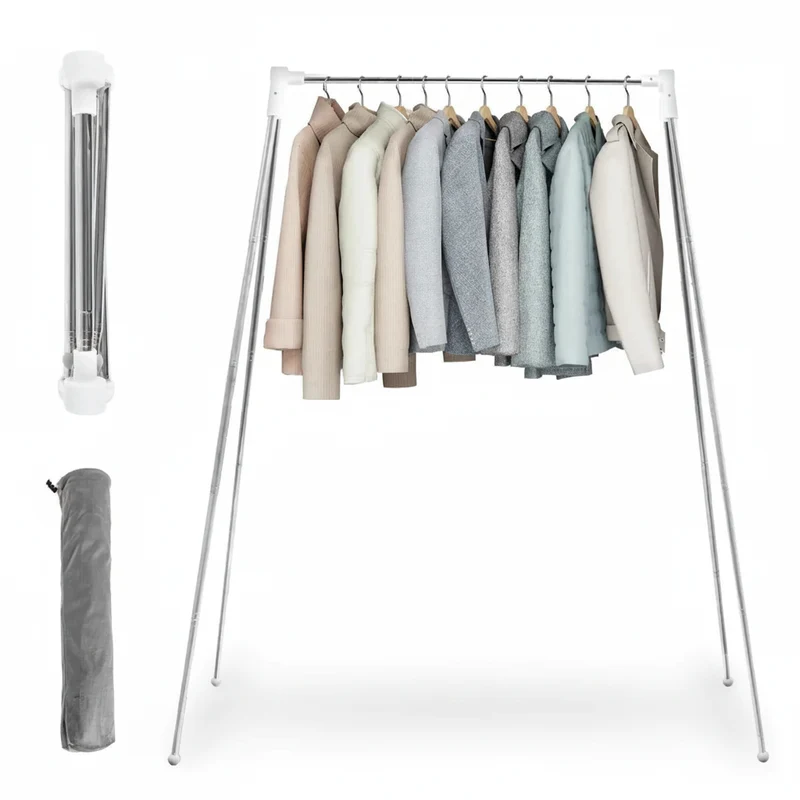Étendoir à linge pliable inox voyage