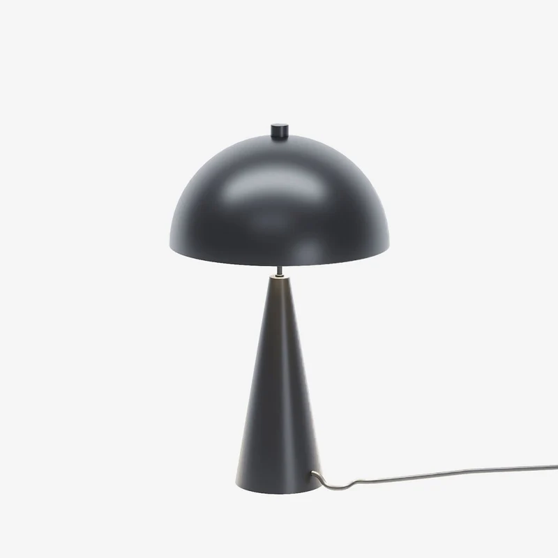 Lampe champignon poser en m tal noir Monet