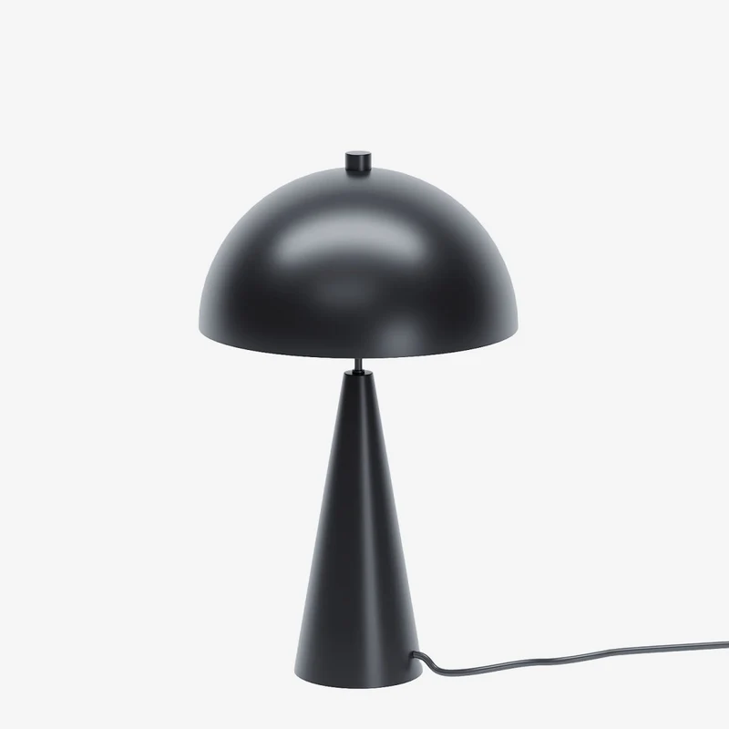 Lampe champignon poser en m tal noir Monet