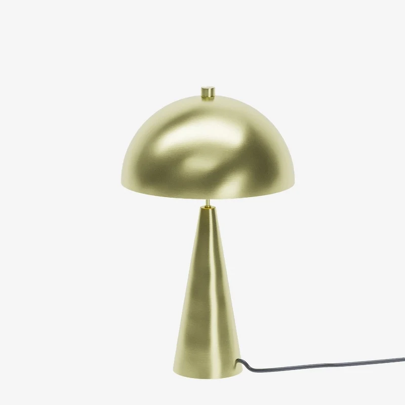 Lampe champignon poser en m tal dor Monet
