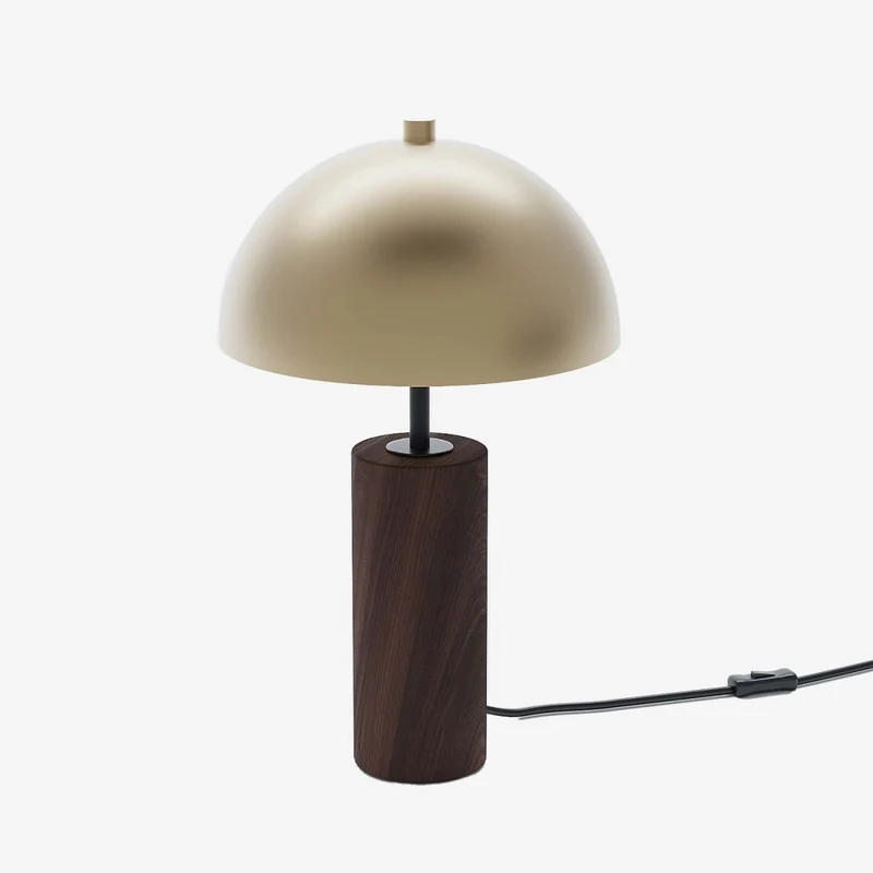 Lampe poser en bois et m tal