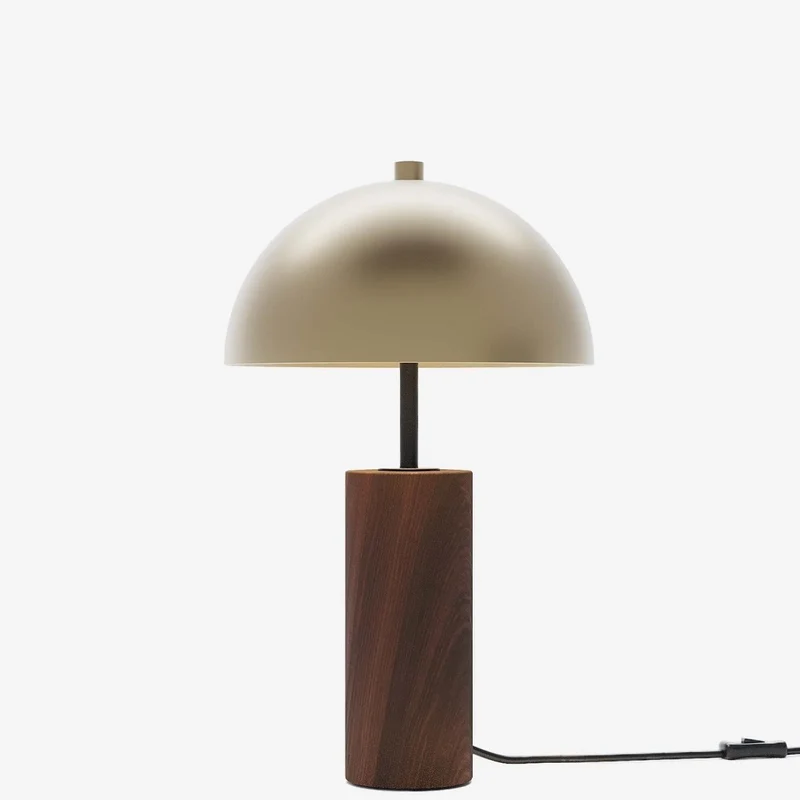 Lampe poser en bois et m tal