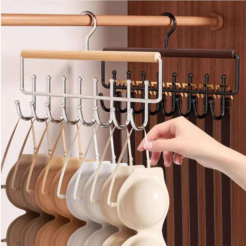 Cintre pour étendoir à linge inox multi crochets