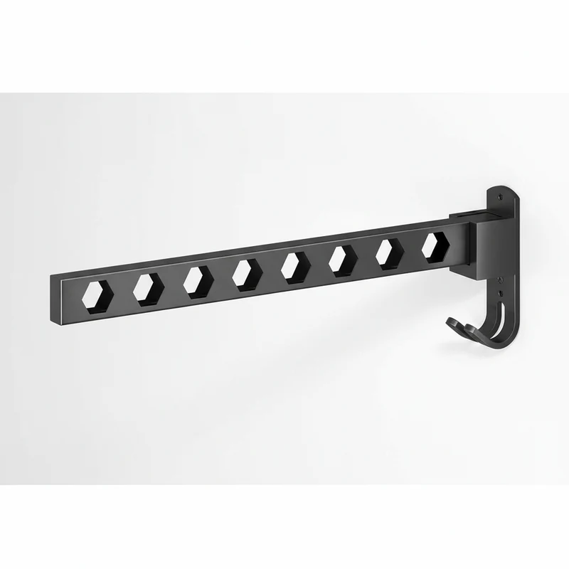 Étendoir à linge mural rabattable acier carbone pliable