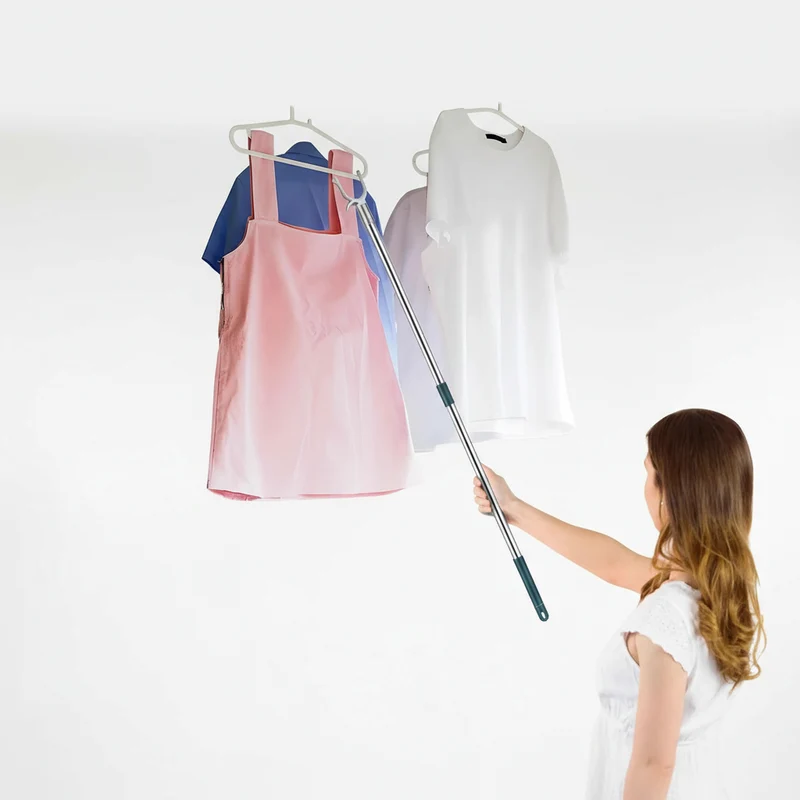 Poteau pour étendoir à linge télescopique inox