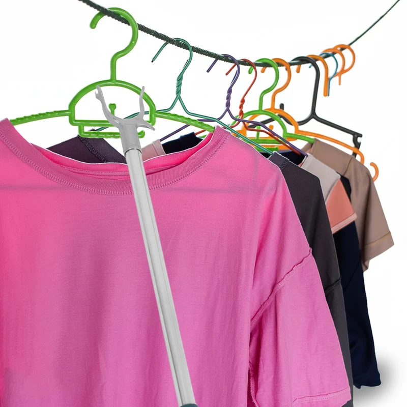 Poteau pour étendoir à linge télescopique inox