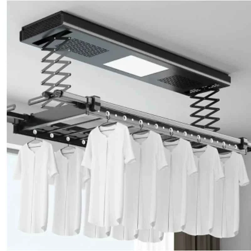 Étendoir à linge plafond électrique télécommandé