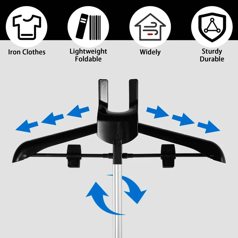 Cintre pour étendoir à linge télescopique pliable